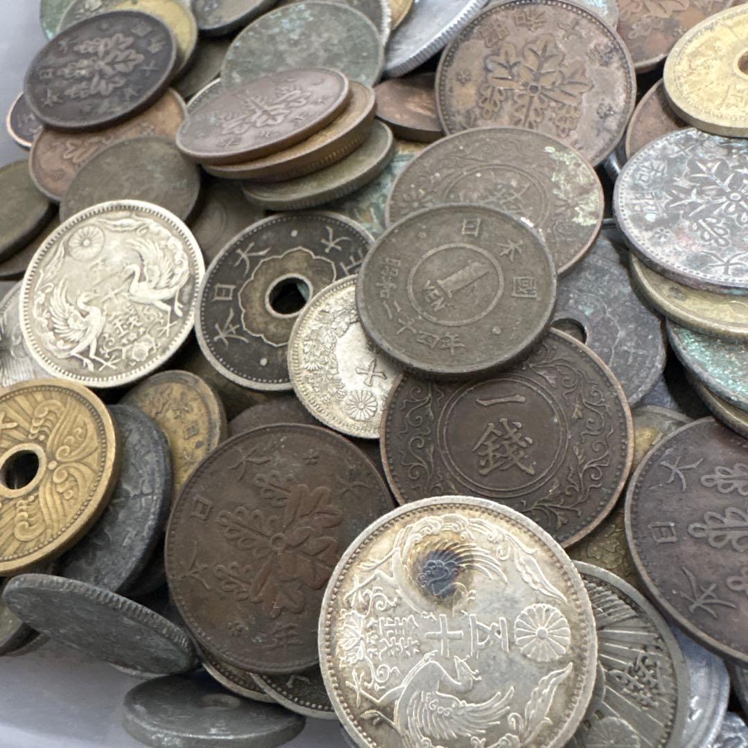 古銭まとめ 1662g 銀貨　鳳凰50銭