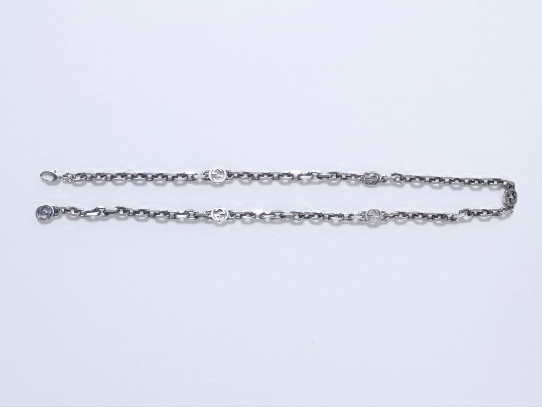 グッチ GUCCI ネックレス インターロッキングG シルバー チェーン