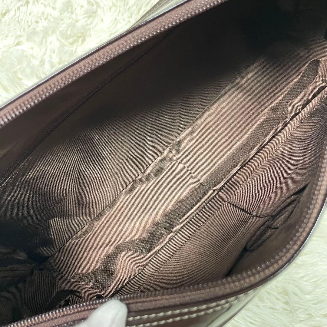 未使用級 HAMANO ハマノ 濱野皮革工藝 エナメルサイドボストンバッグ