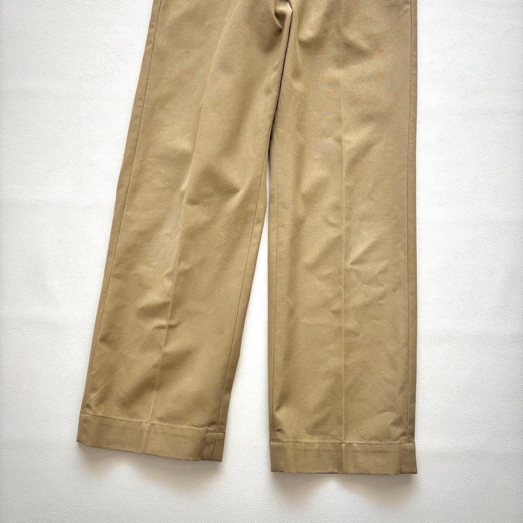 01945-12 ザシンゾーン　ハイウエストチノパンツ　ベージュ　P0