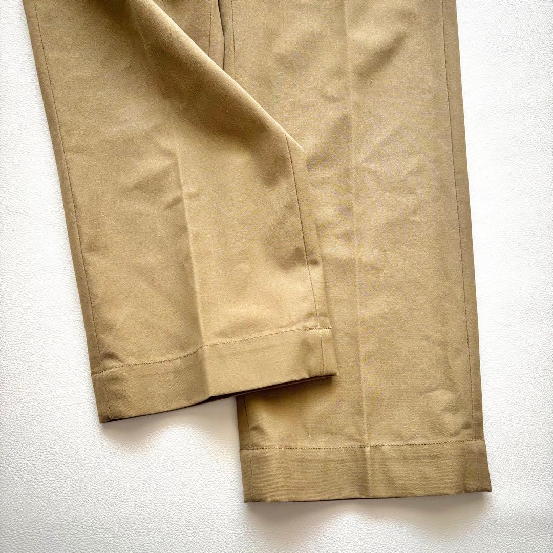 01945-12 ザシンゾーン　ハイウエストチノパンツ　ベージュ　P0