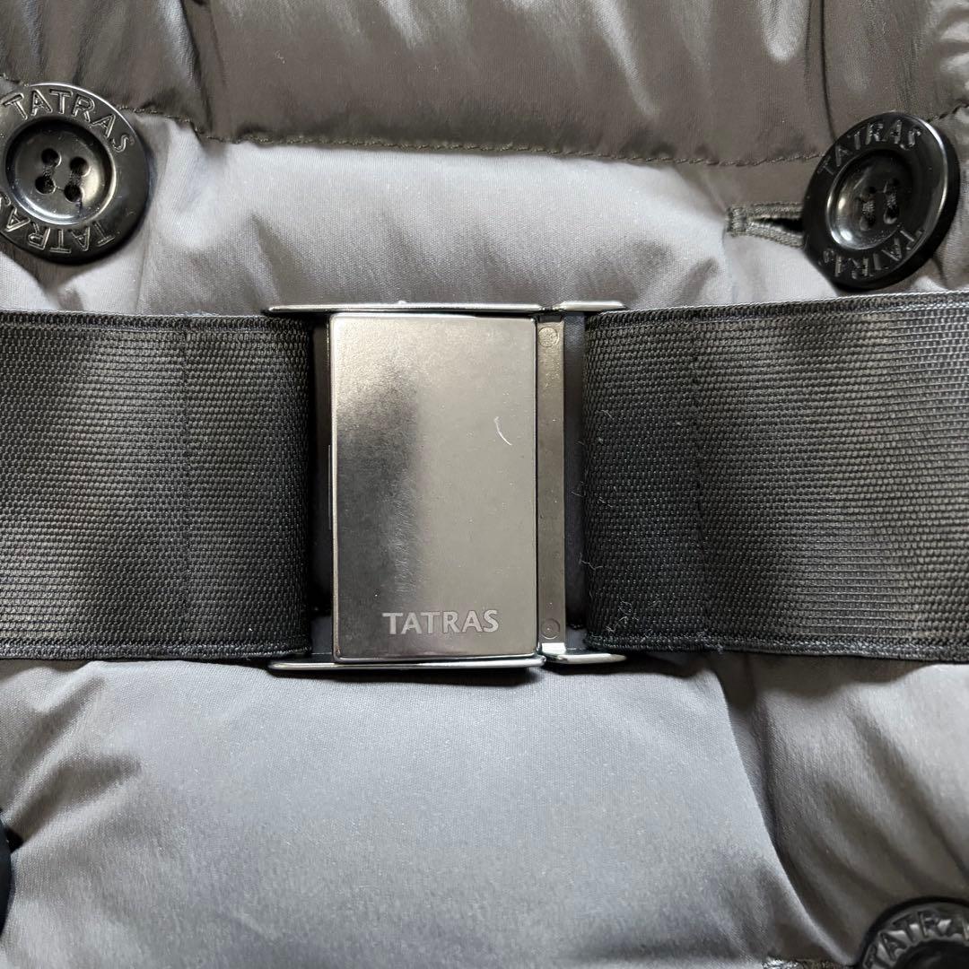TATRAS タトラス テレサ ダウンコート M 女優襟 ベルト 金具 ダークG