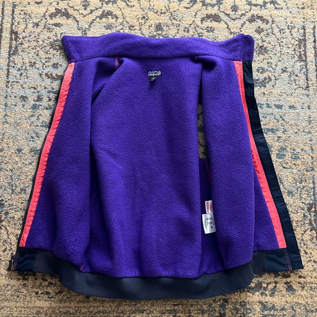 90s パタゴニア シェルドシンチラ ベスト ネイビー フリース 検 80s