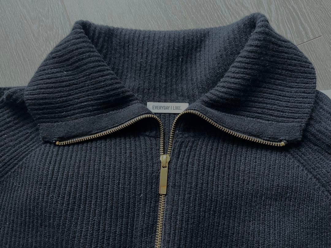 美品　EVERYDAY I LIKE ハーフジップ ニット スウェット