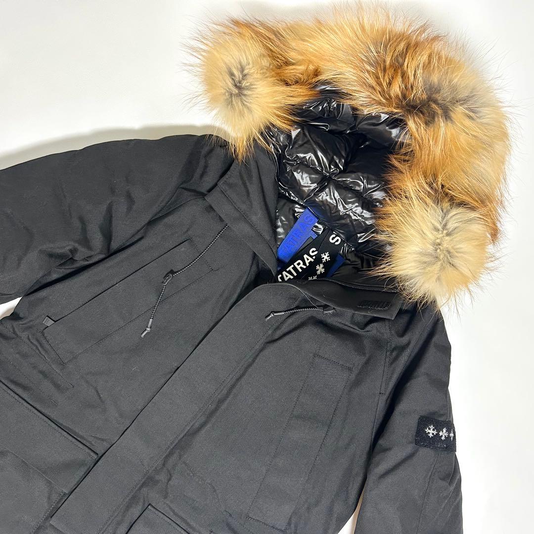 【極美品】TATRAS タトラス ボラスコ ダウンコート　ファー　黒 メンズ　3