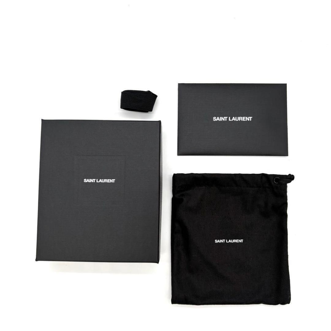 サンローラン YSL マネークリップ お札入れ レザー 黒 ブラック 2159