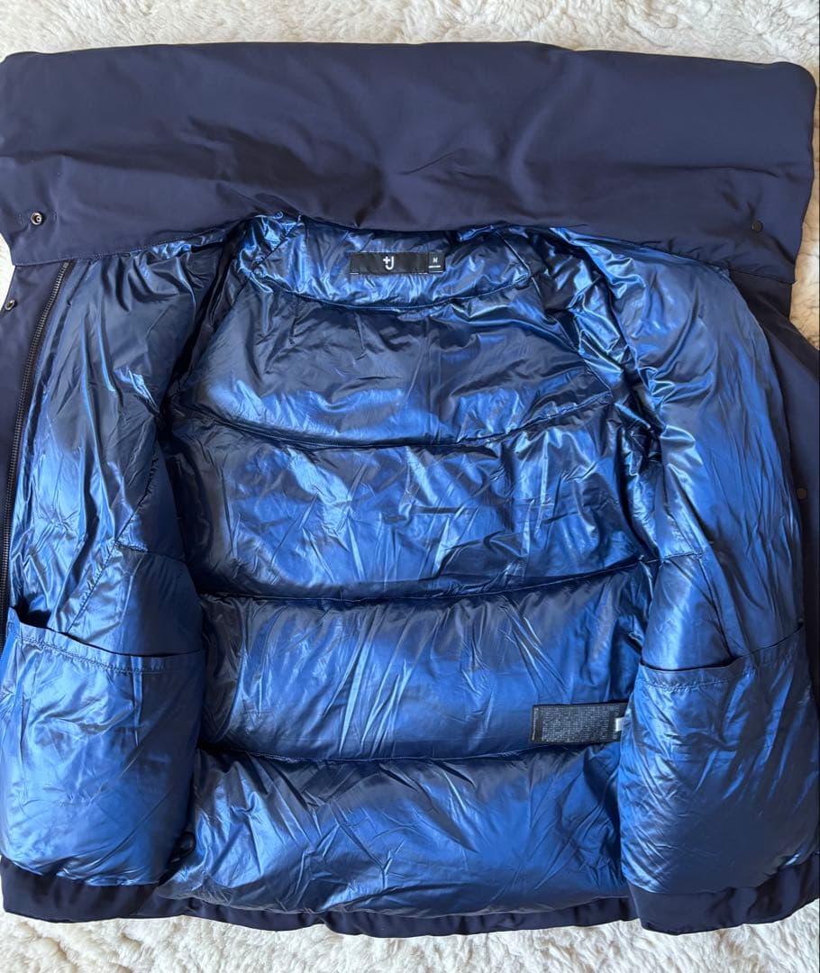 UNIQLO +J ネイビー ハイブリッドダウンジャケット M 2024W