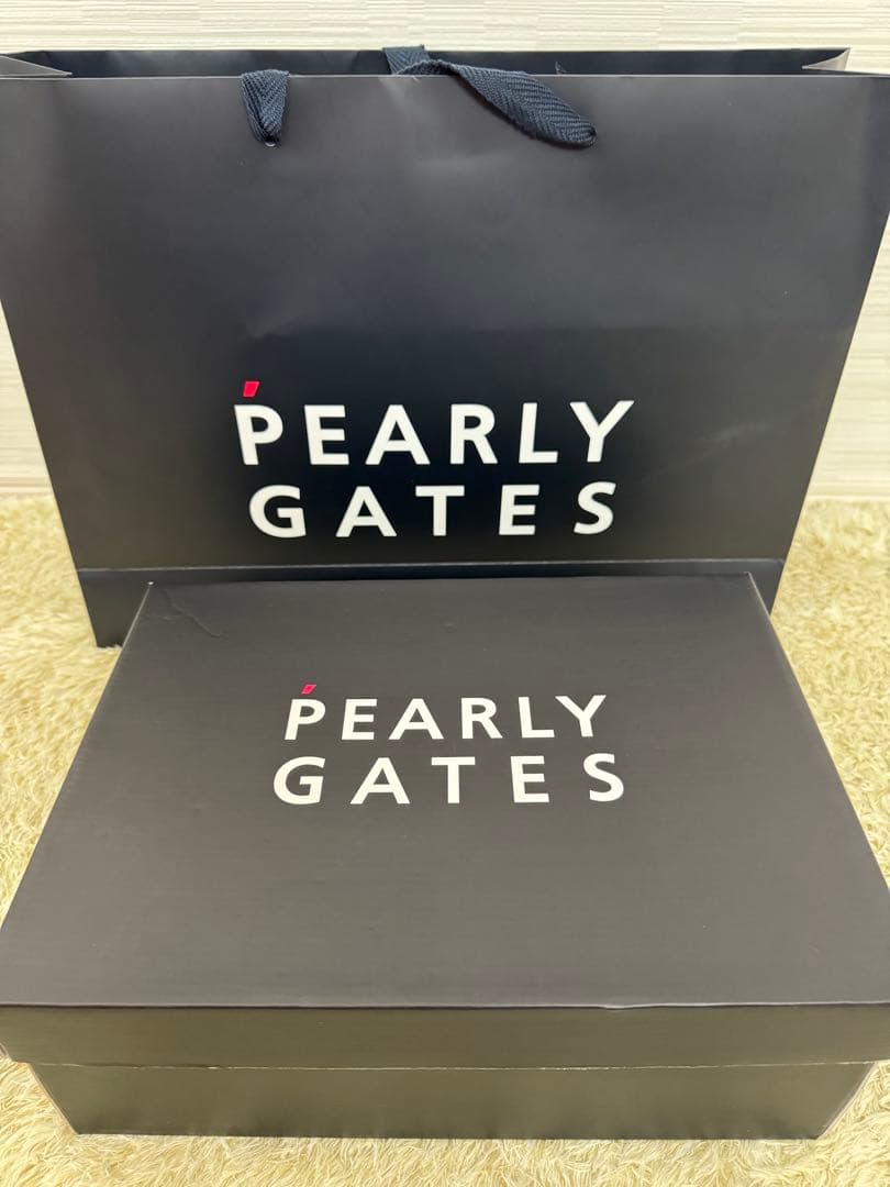 新品未使用PEARLY GATES ゴルフシューズ24センチネイビー/ホワイト