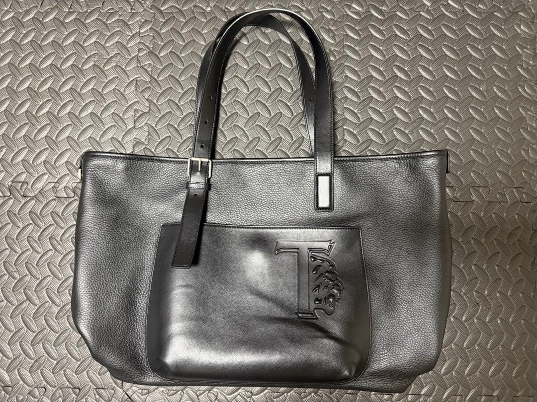 【絶版】TOD'S トッズ T-LION ライオンロゴ トートバッグ 備品付き