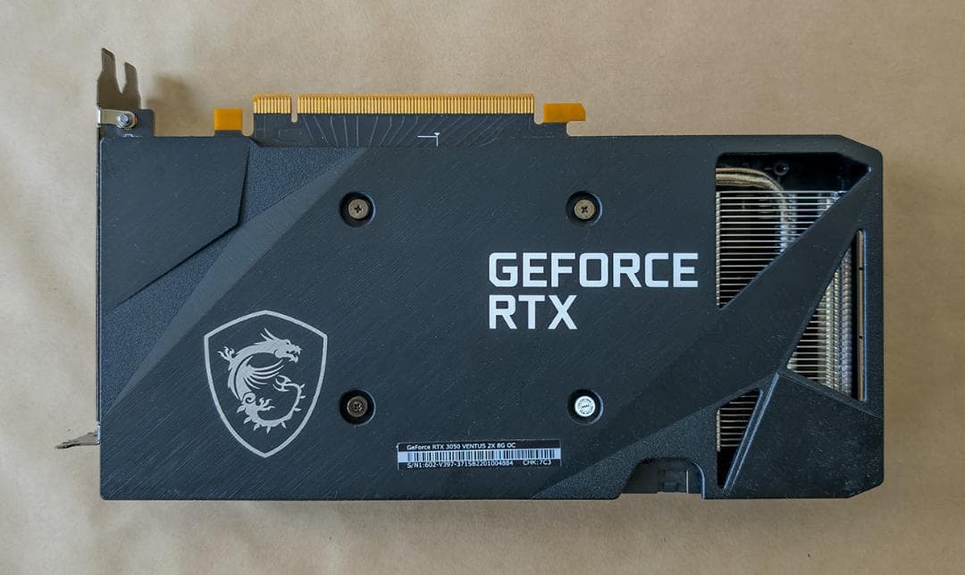 MSI GeForce RTX 3050 VENTUS 2X 8G OC 中古