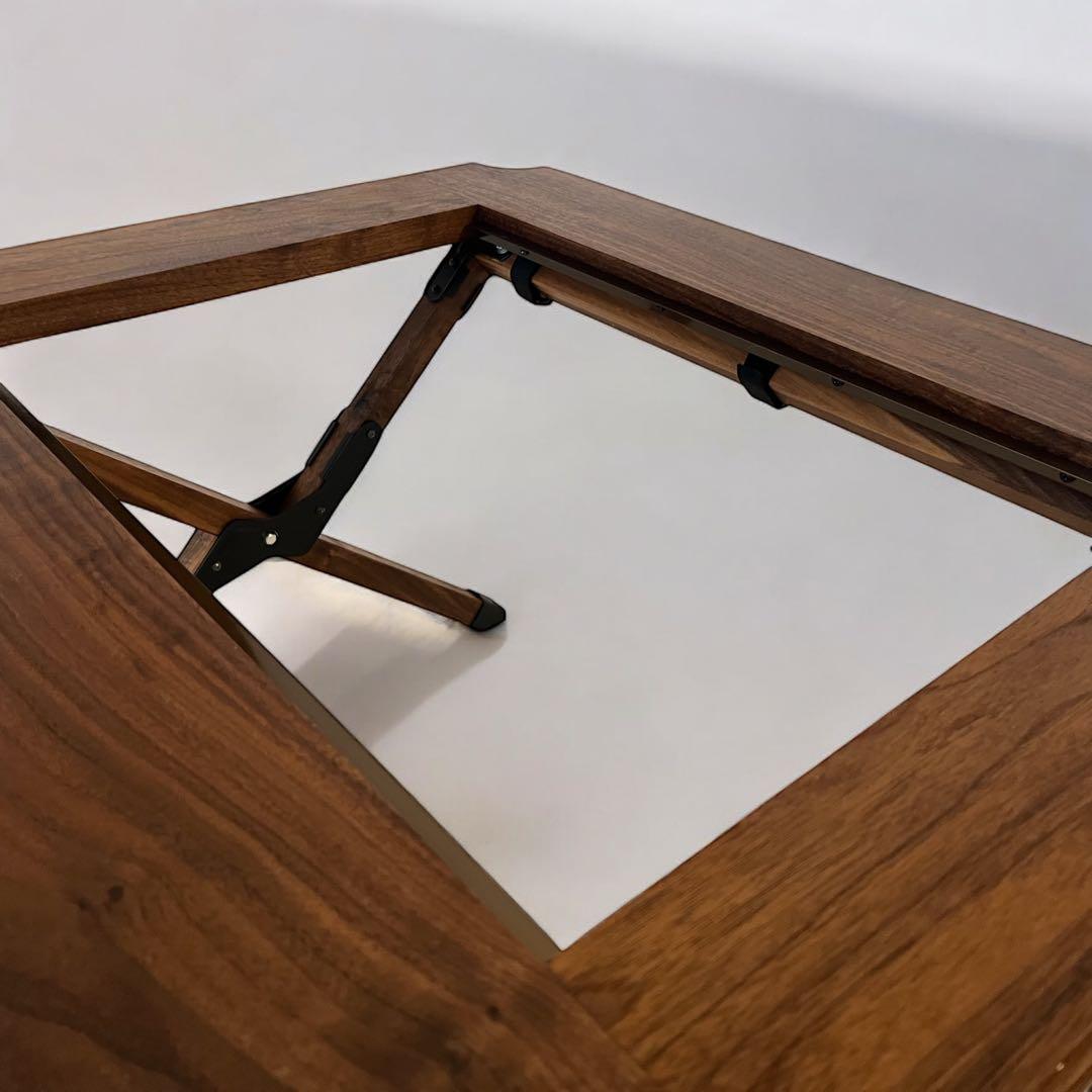 【outlet】ブラックウォールナット2ユニットテーブル