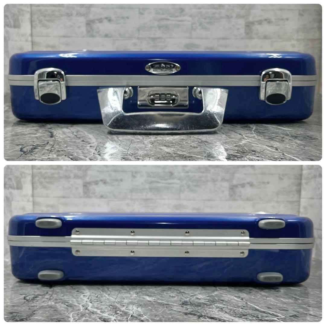 【レアカラー】 ゼロハリバートン アタッシュケース ダイヤルロック ブルー A4