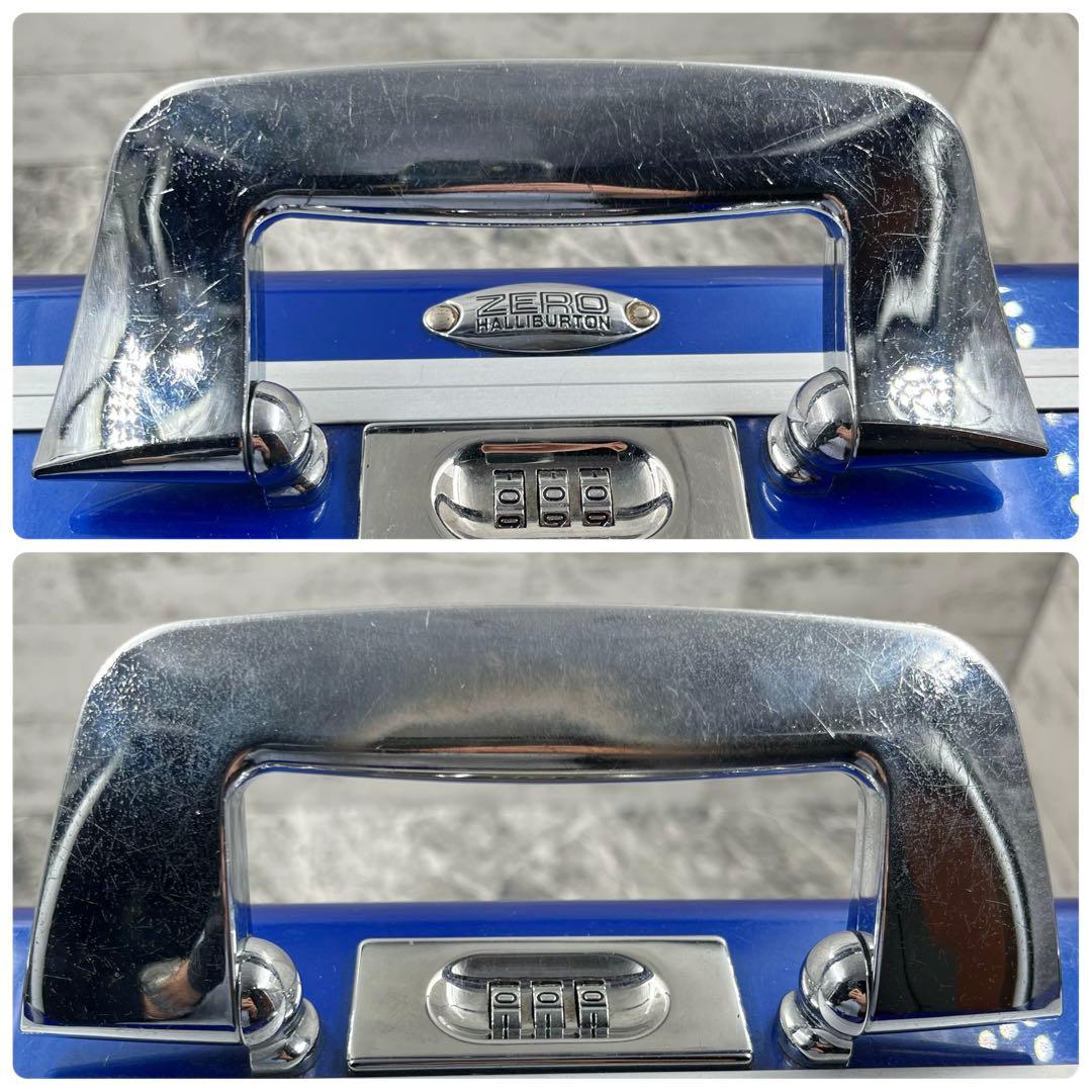 【レアカラー】 ゼロハリバートン アタッシュケース ダイヤルロック ブルー A4