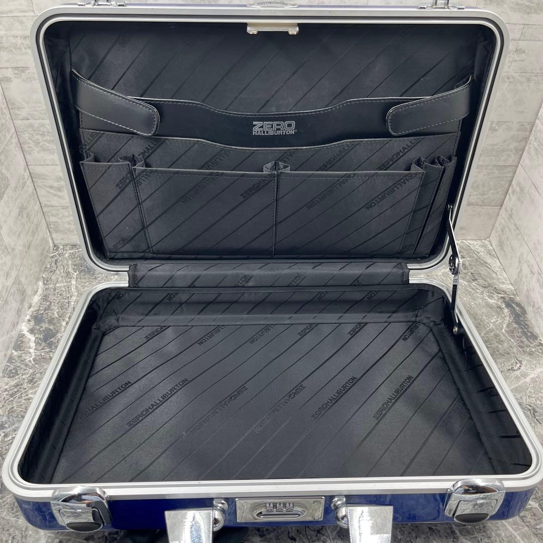 【レアカラー】 ゼロハリバートン アタッシュケース ダイヤルロック ブルー A4