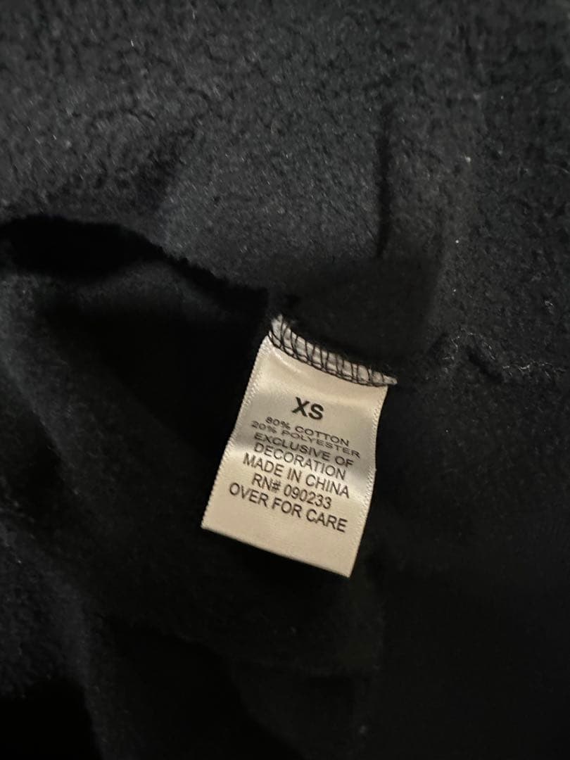 正規品 希少 ESSENTIALS ブラック フード付きパーカー XS