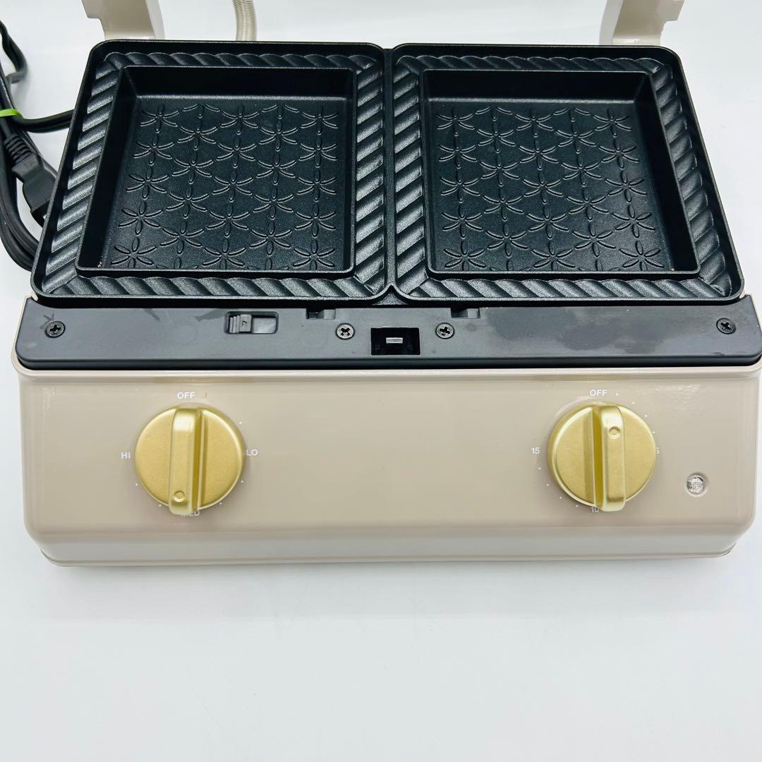 美品　箱付　BRUNO グリルサンドメーカー　ダブル　新品ミニケーキプレート付