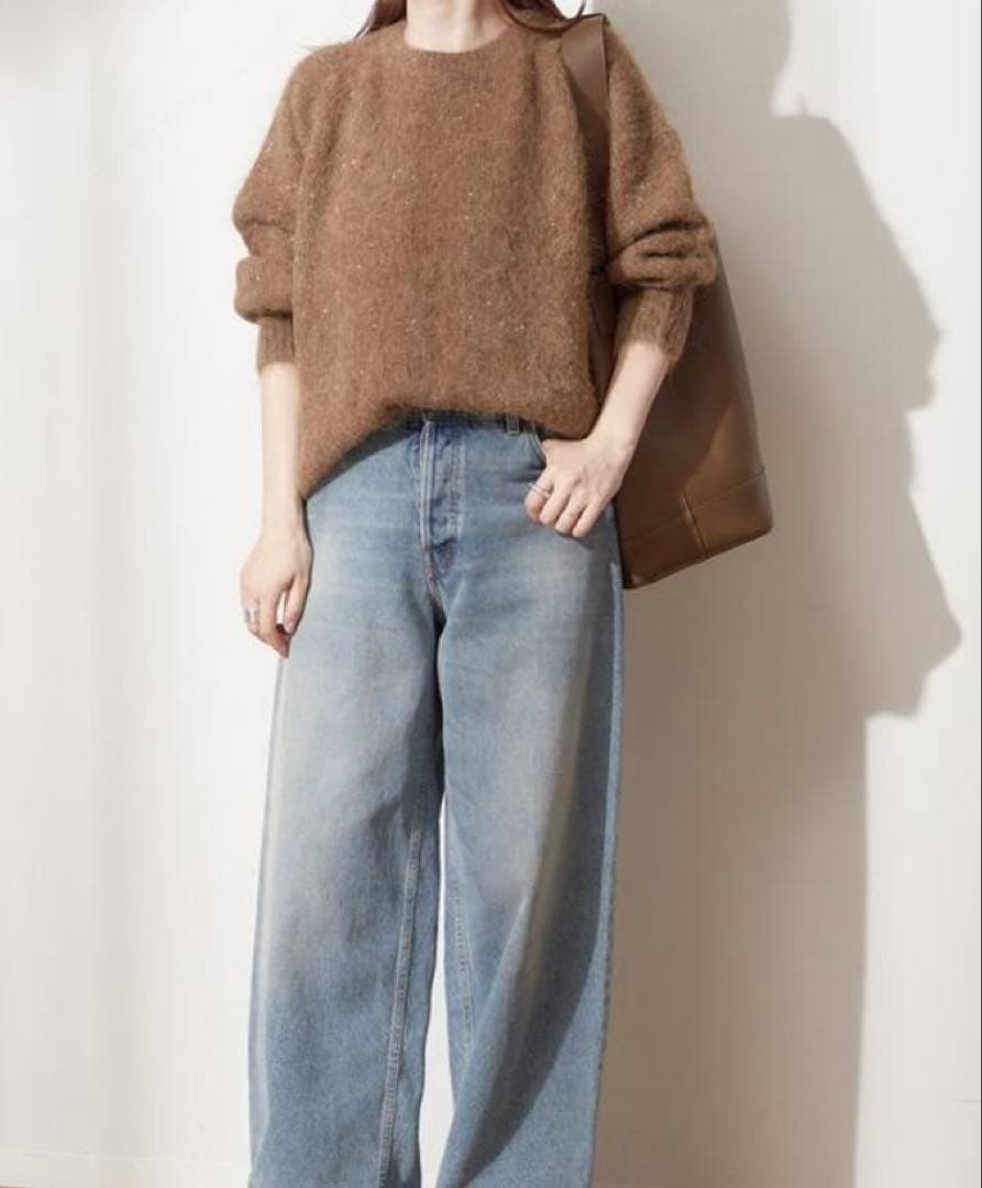 journal standard lessageアルパカMIXスパンコールニット