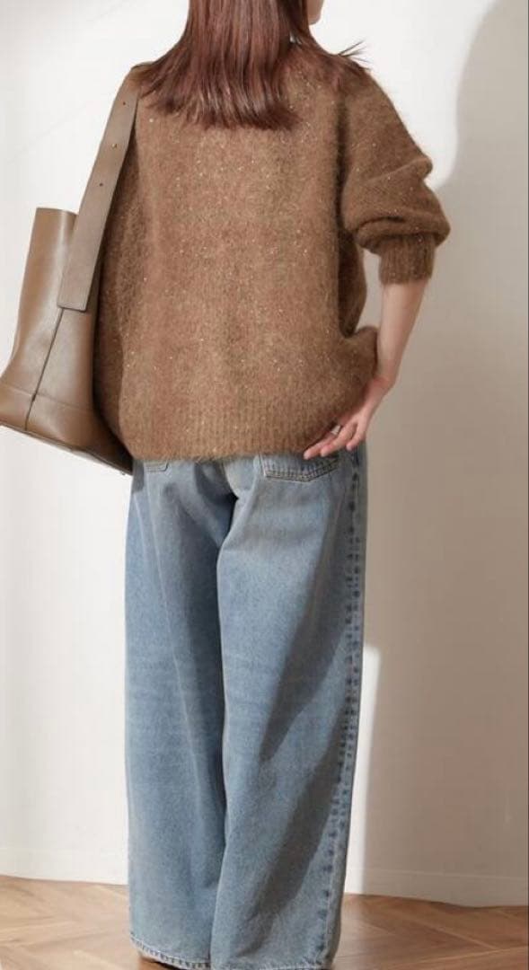 journal standard lessageアルパカMIXスパンコールニット