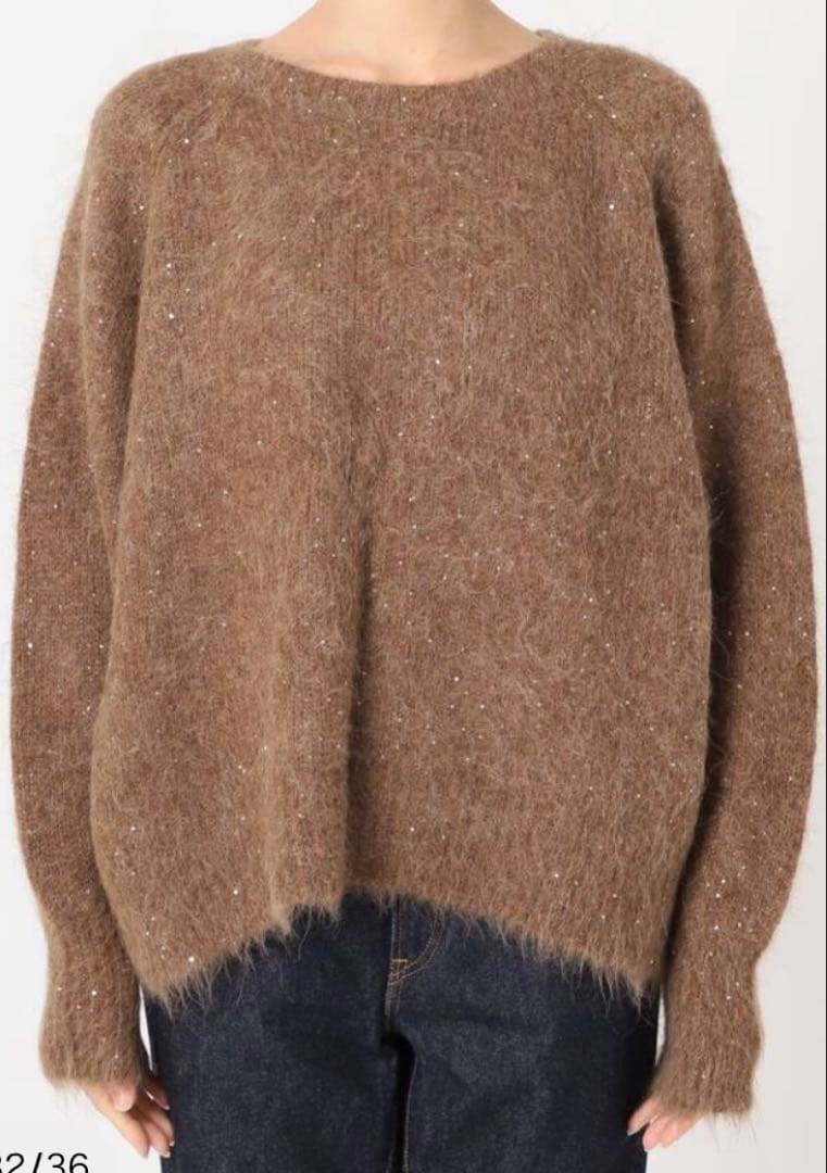 journal standard lessageアルパカMIXスパンコールニット