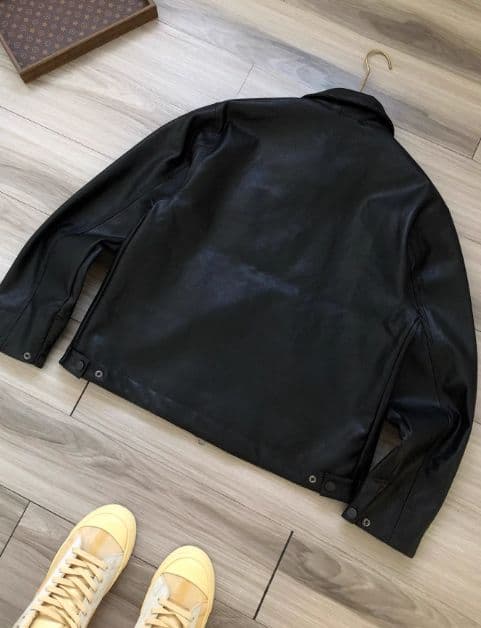 Carhartt ブラックレザージャケット M