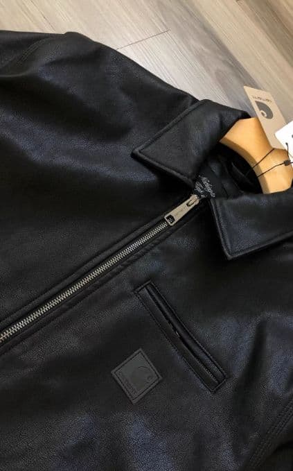 Carhartt ブラックレザージャケット M