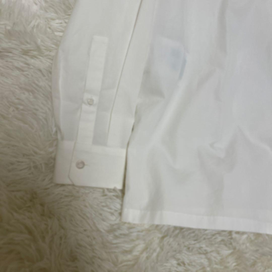 未使用 タグ付き PRADA 長袖 白シャツ 38 コットン　正規品　RFID