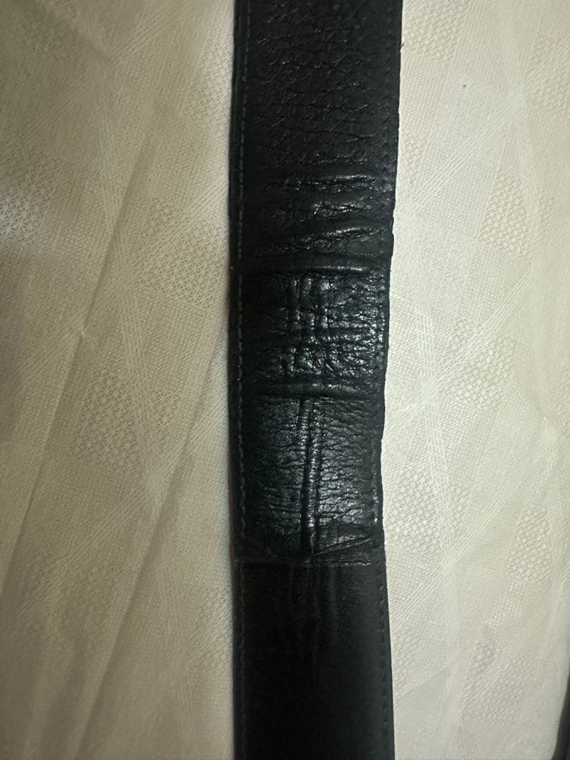 マコトBOTTEGA VENETA シボ革 リングベルト ブラック