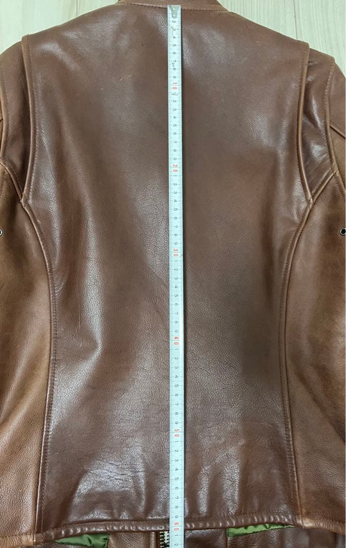 (美品) AVIREX 牛革 シングル ライダース ジャケット 裏地プリント M