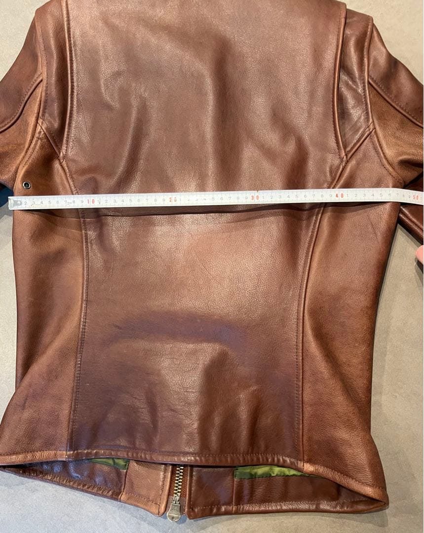 (美品) AVIREX 牛革 シングル ライダース ジャケット 裏地プリント M