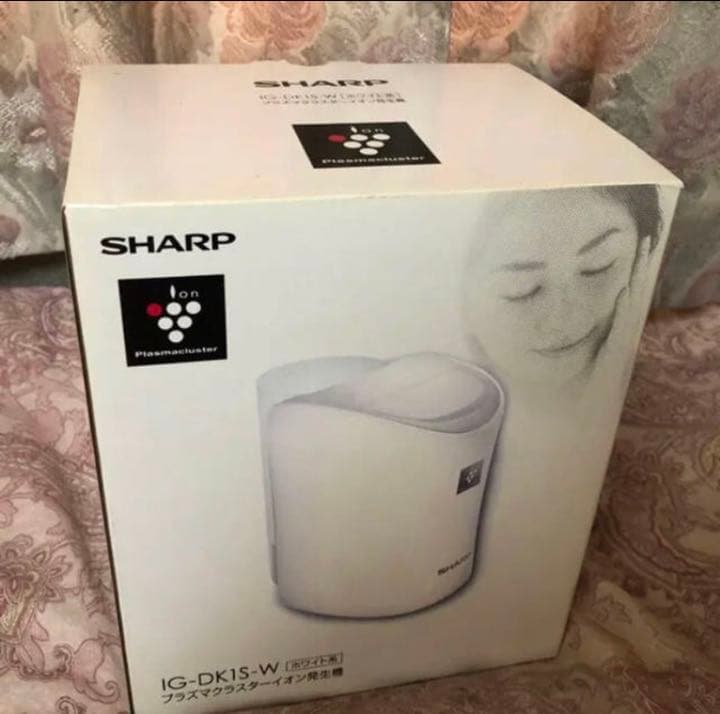 【美品】SHARP プラズマクラスター 加湿機能付イオン発生機 ホワイト系