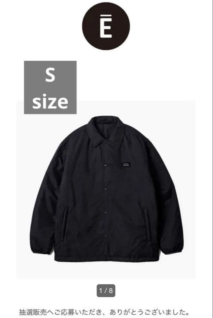 【値下げ中】ENNOY PADDED NYLON COACH JACKET 黒S