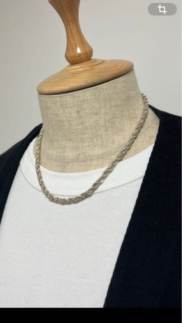 ティファニー TIFFANY ツイストロープ ネックレス SV YG コンビ