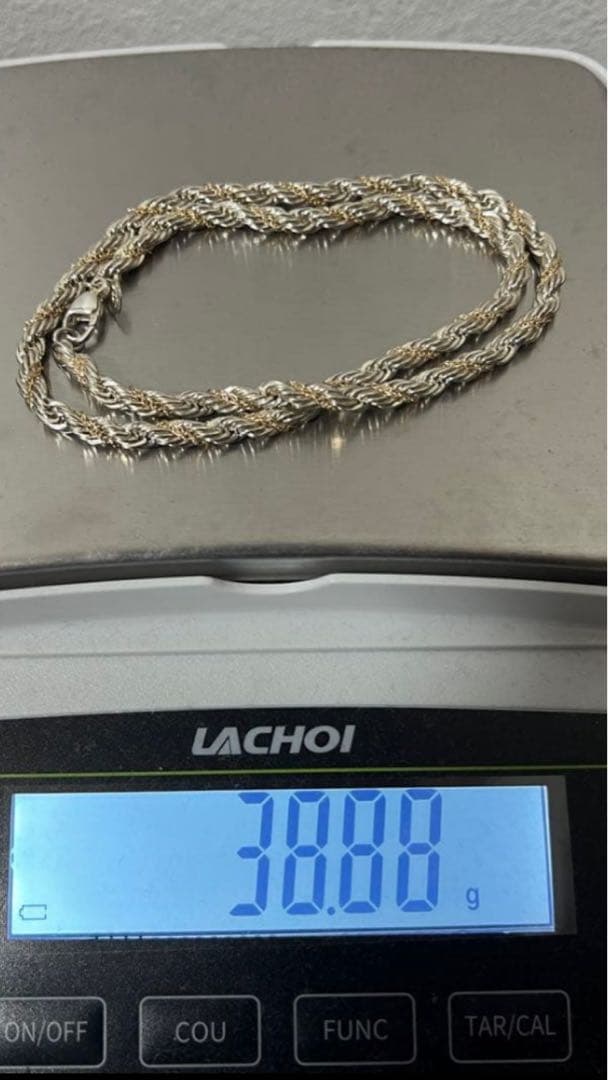 ティファニー TIFFANY ツイストロープ ネックレス SV YG コンビ