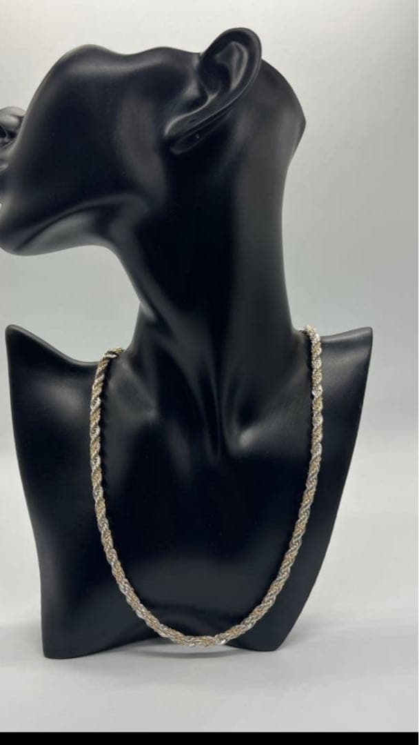 ティファニー TIFFANY ツイストロープ ネックレス SV YG コンビ