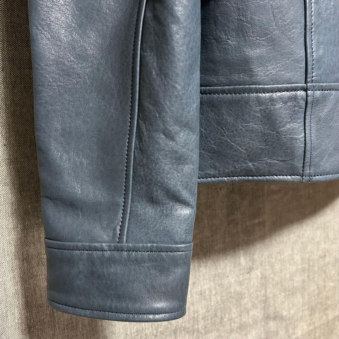 OLIVIERI オリヴィエリ　ラムレザージャケット　シングルレザージャケット