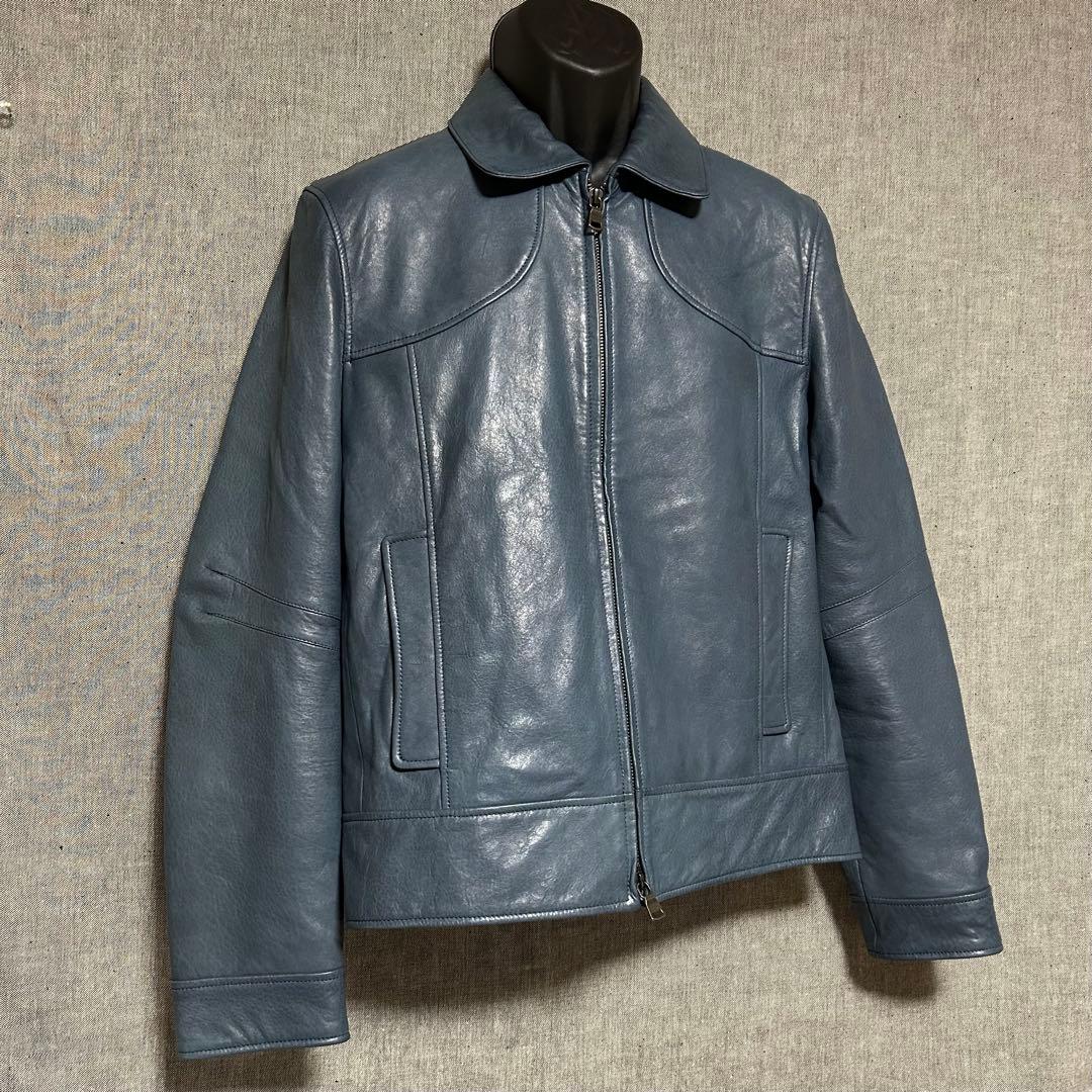 OLIVIERI オリヴィエリ　ラムレザージャケット　シングルレザージャケット