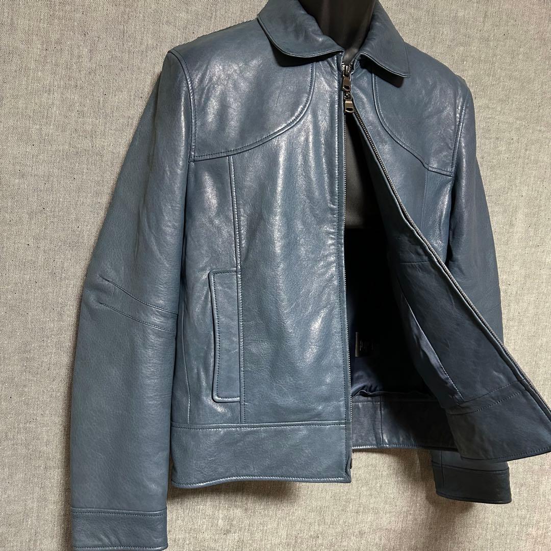 OLIVIERI オリヴィエリ　ラムレザージャケット　シングルレザージャケット