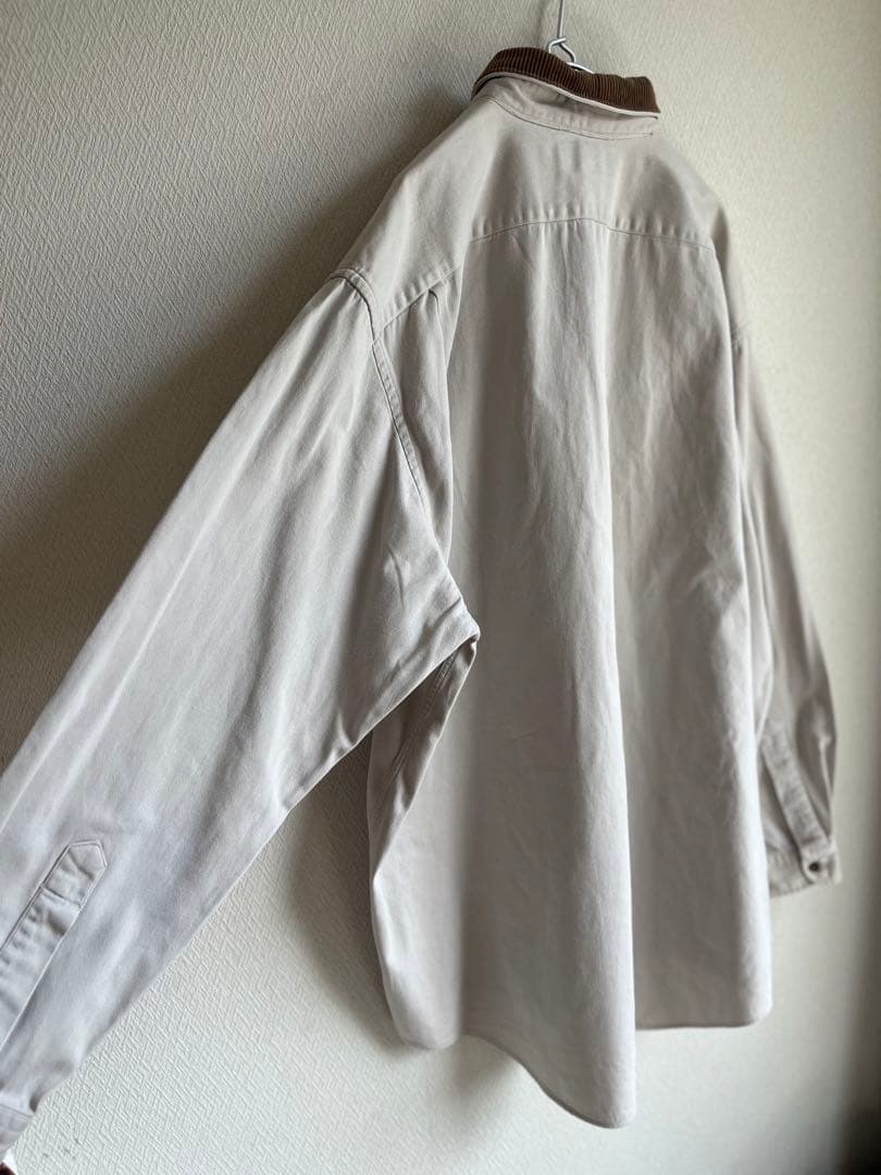 Carhartt ワークシャツ 襟 コーデュロイ シャツ カバーオール 古着