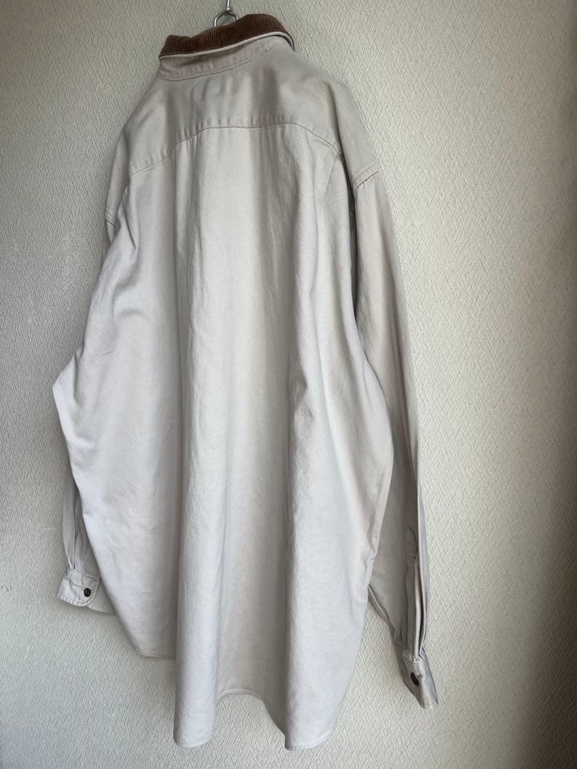 Carhartt ワークシャツ 襟 コーデュロイ シャツ カバーオール 古着