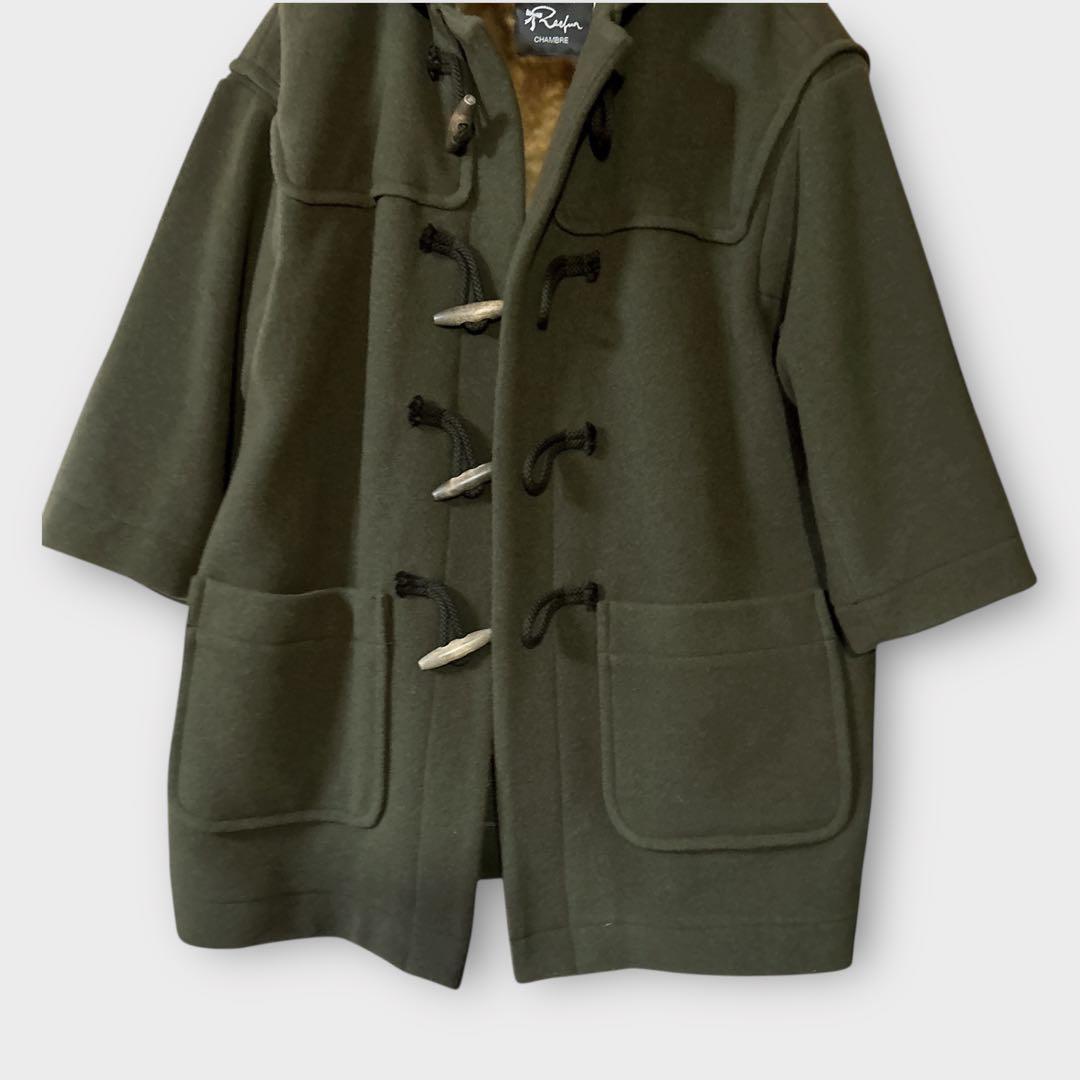 美品　メゾンドリーファー メルトンコクーンダッフルコート ライナー　カーキ