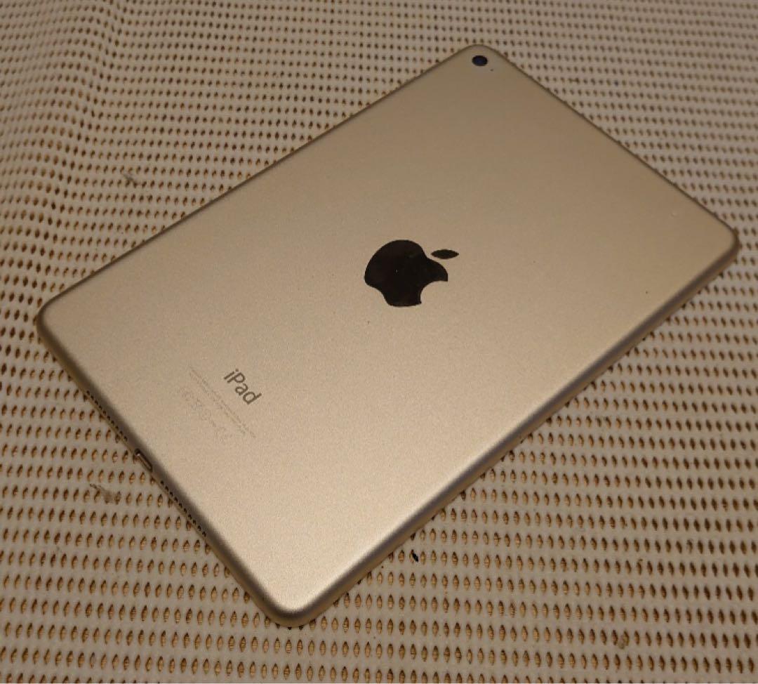 完動品iPad mini4(A1538)本体128GBゴールド送料込GGHKL