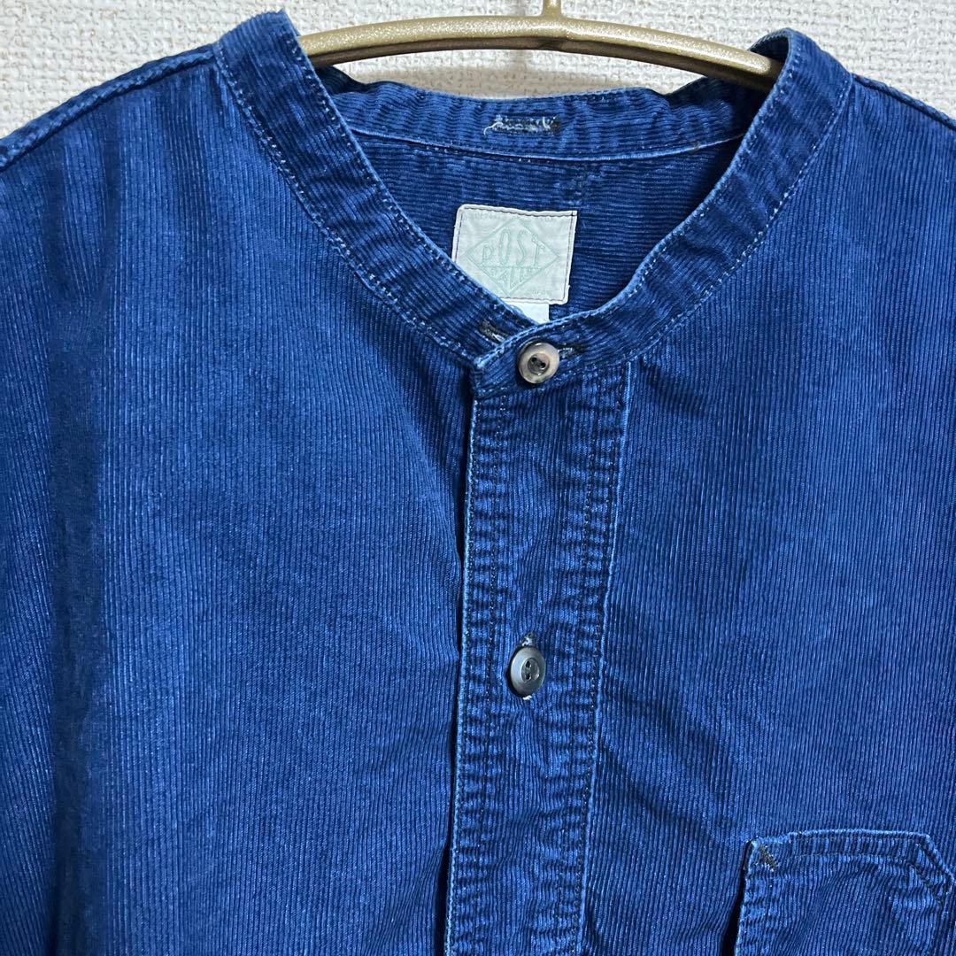 トップス POST O'ALLS #1203-CCI Band Collar Shirt
