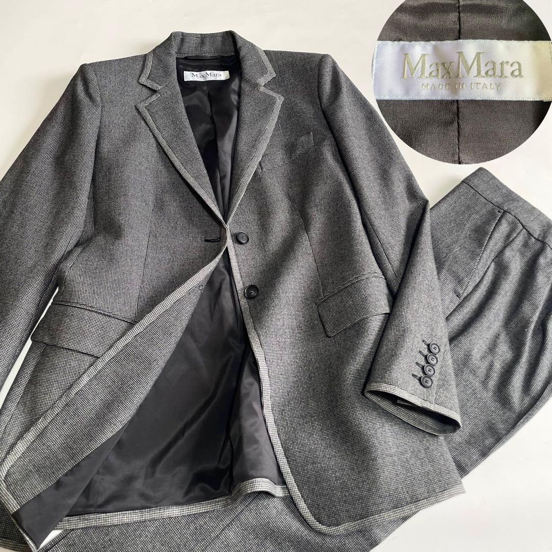 な*9様 MaxMara 白タグ イタリア製 ヴァージンウール パンツスーツ 4