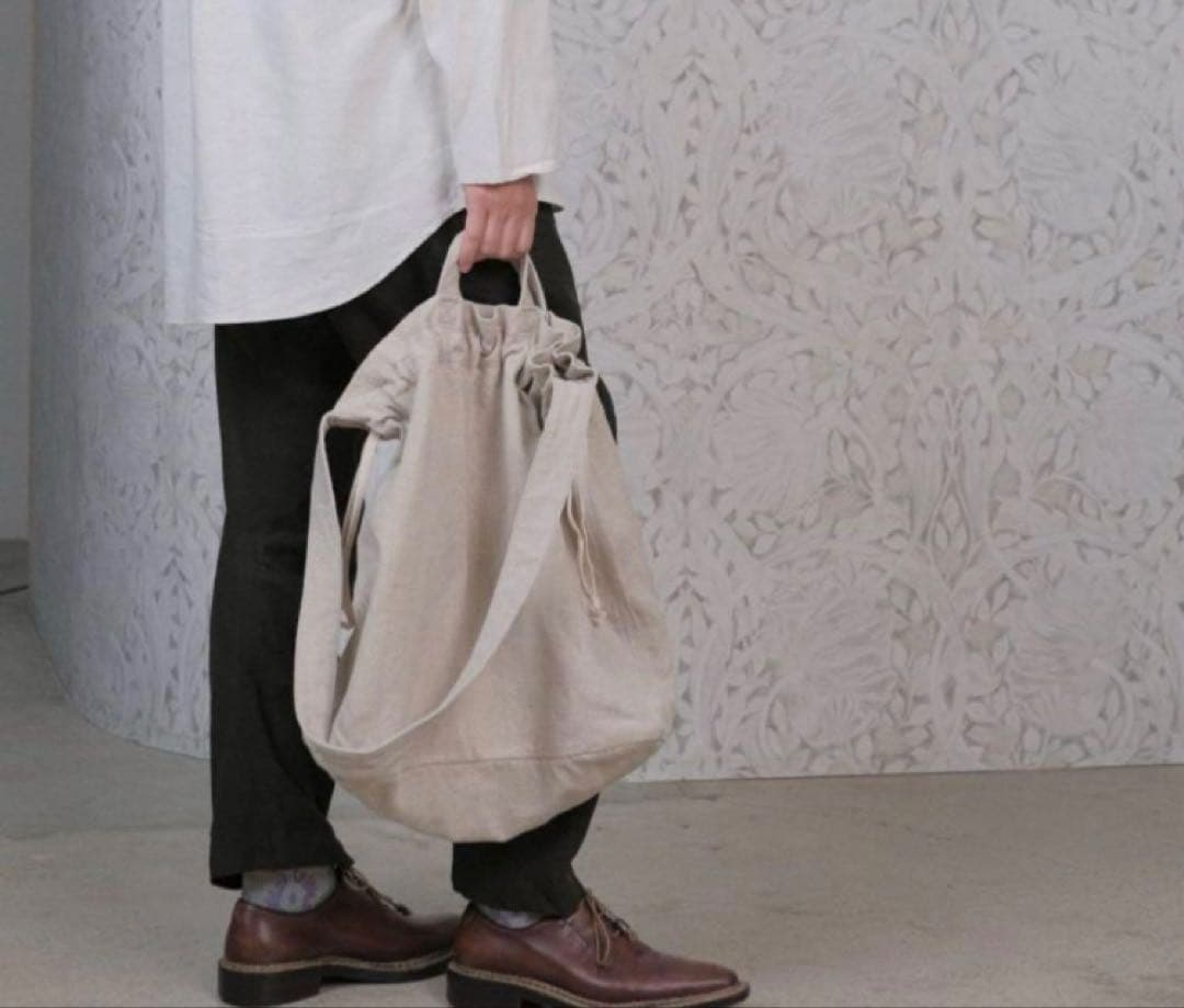 MITTAN / 亜麻苧麻残布バッグ ZR-19 「生成」