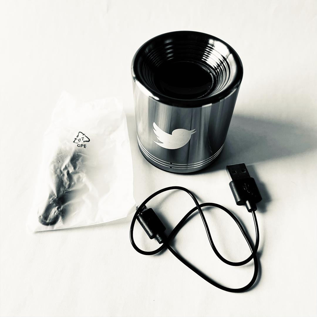 希少 スマホスピーカー Twitterロゴ