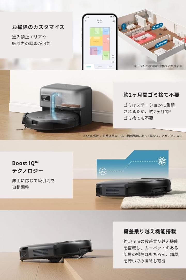 ロボット掃除機 Eufy Robot Vacuum Auto-Empty C10