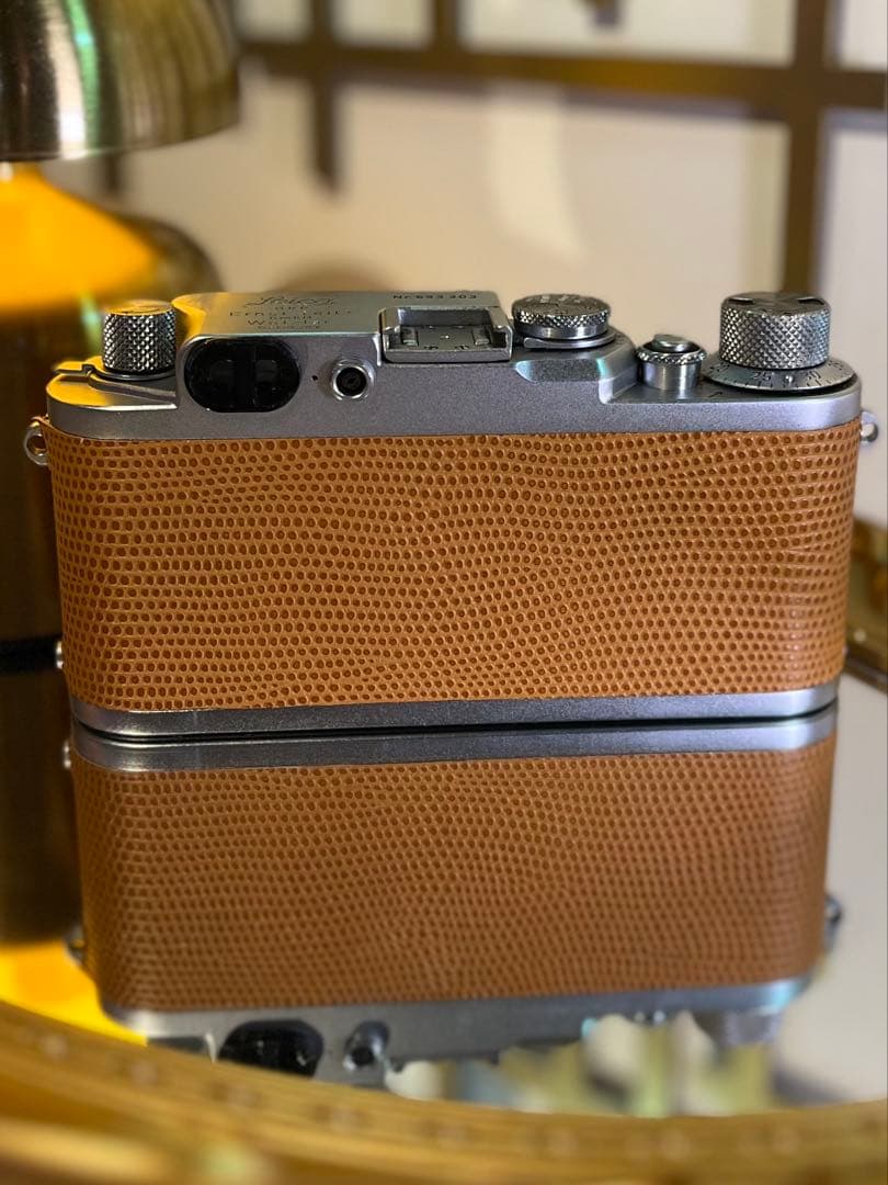 Leica Ⅲf＋Canon50mm f3.5 リザード革美品
