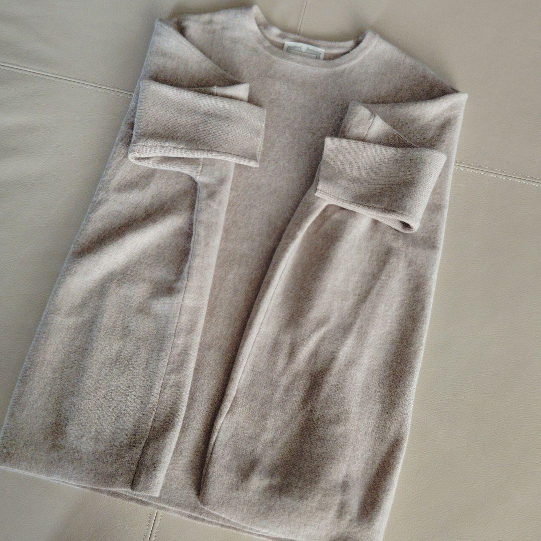 【新品未使用】BEARDSLEY✨クルービッグニット ショート✨ベージュ