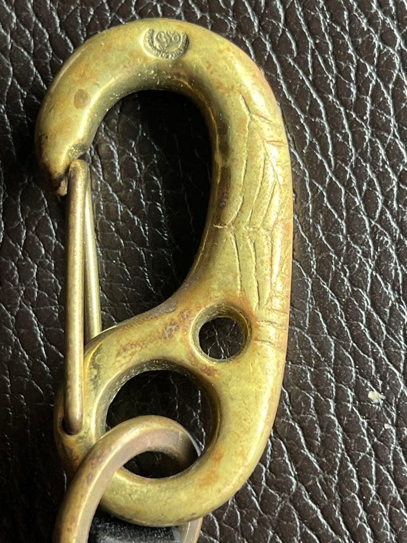 グロックレザー　レザーウォレットコード　 ブラス　スパイダー　サンダー　GL