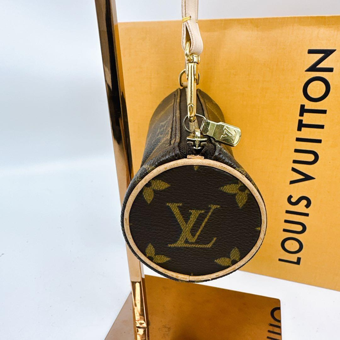 美品　ルイヴィトン　モノグラム　新型　パピヨンポーチ　ストラップ補修品